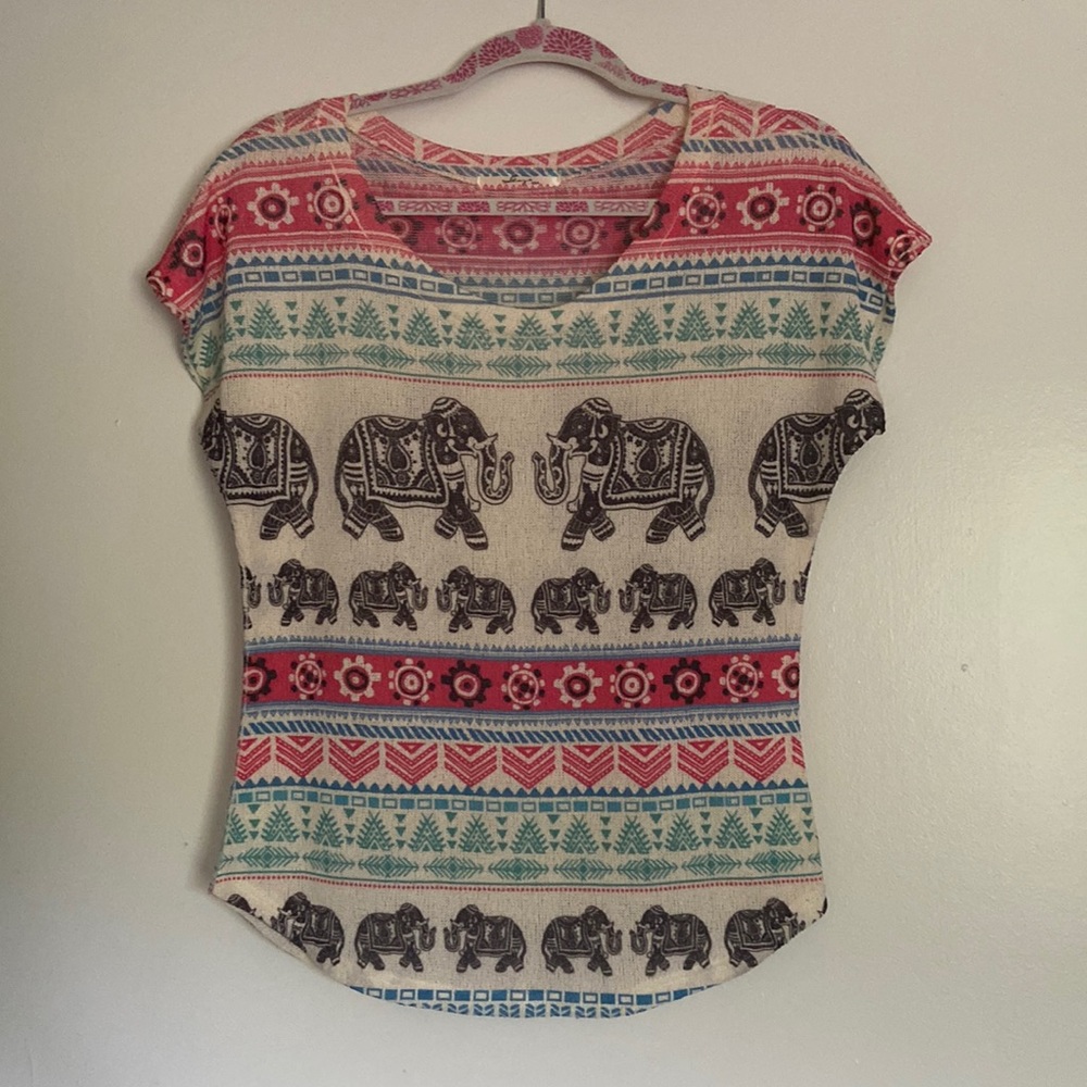 Elephant knit top